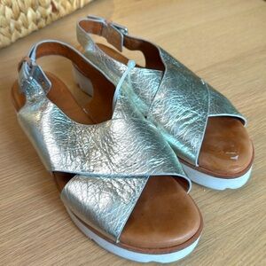 Gentle Souls Kiki Platform Leather Sandals Size 8.5